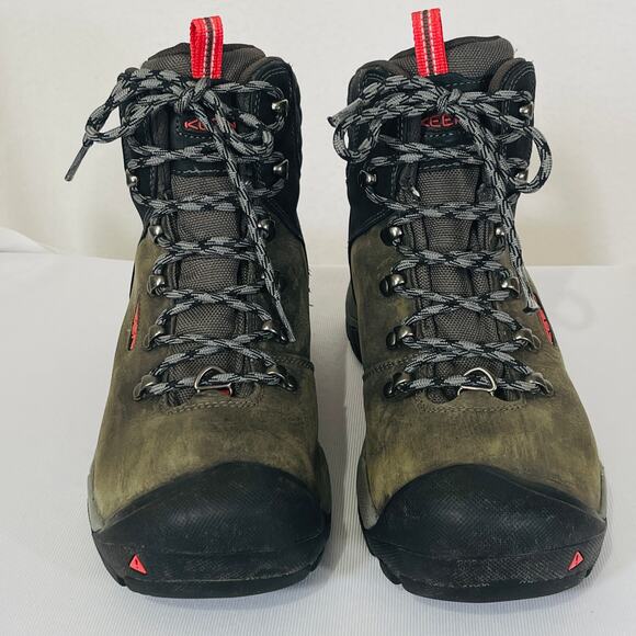 Keen Hiking Boots Womens 10 Revel 3 Green Suede Waterproof Insulated High Top - Picture 6 of 9